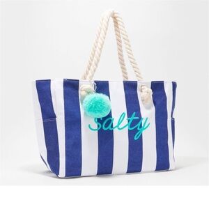 Belle Beach Kim Gravel Seaside Cabana Stripe Beach Bag A499678